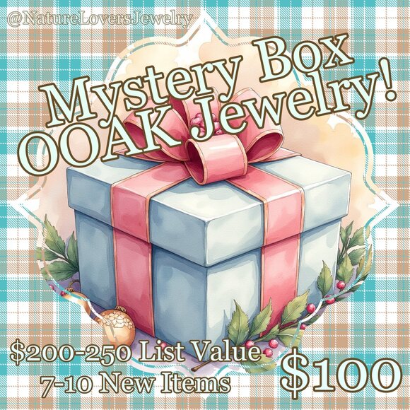 HANDMADE!!! Jewelry Mystery Box! $200-250 List Price ~ 7-10 Gift Worthy Items - Picture 1 of 14
